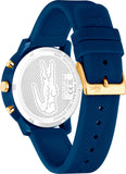 Lacoste 12.12 Blue Dial Blue Silicon Strap Watch for Men - 2011248 Authentic Buy Shop Now