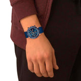 Lacoste Neoheritage Chronograph Blue Dial Blue Silicone Strap Watch for Men - 2011253 Authentic Buy Shop Now