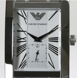Emporio Armani Classic White Dial Silver Steel Strap Watch For Men - AR0145 Authentic Buy Shop Now