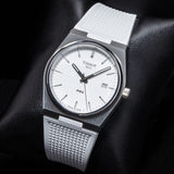 Tissot PRX 40 White Dial White Rubber Strap Watch For Men - T137.410.17.011.00 Authentic Buy Shop Now