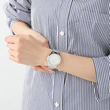 Daniel Wellington Iconic Link White Dial Silver Steel Strap Watch for Women - DW00100203 Authentic Buy Shop Now