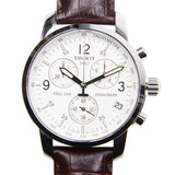 Tissot T Race PRC 200 Chronograph White Dial Brown Leather Strap Watch for Men - T17.1.516.32 Authentic Buy Shop Now