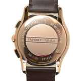 Emporio Armani Chronograph Brown Dial Brown Leather Strap Watch For Men - AR1701 Authentic Buy Shop Now