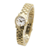 Marc Jacobs Amy Dinky White Dial Gold Steel Strap Watch for Women - MBM3226 Authentic Buy Shop Now