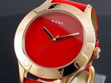 Marc Jacobs Blade Red Dial Red Leather Strap Watch for Women - MBM1210 Authentic Buy Shop Now