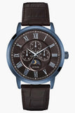 Guess Delancy Analog Brown Dial Brown Leather Strap Watch For Men - W0870G3 Authentic Buy Shop Now