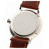 Daniel Wellington Dapper St Mawes White Dial Brown Leather Strap Watch For Women - DW00100095 Authentic Buy Shop Now