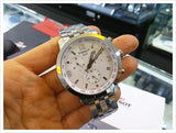 Tissot PRC 200 Chronograph White Dial Silver Steel Strap Watch For Men - T055.417.11.017.00 Authentic Buy Shop Now