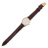 Mido Baroncelli III Automatic White Dial Brown Leather Strap Watch For Women - M7600.3.26.8 Authentic Buy Shop Now