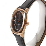 Marc Jacobs Mandy Black Dial Black Leather Strap Watch for Women - MJ1565 Authentic Buy Shop Now