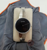 Calvin Klein Drift Black Dial Silver Steel Strap Watch for Women - K6S2N111 Authentic Buy Shop Now