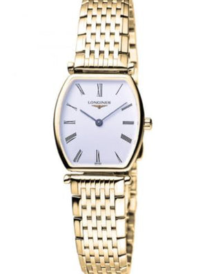 Longines La Grande Classique de Longines Tonneau 22 Yellow Gold Watch for Women - L4.205.2.11.8 Authentic Buy Shop Now