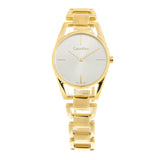 Calvin Klein Dainty White Dial Gold Steel Strap Watch for Women - K7L23546 Authentic Buy Shop Now