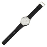 Calvin Klein Minimalist White Dial Black Leather Strap Watch for Men - K3M211C6 Authentic Buy Shop Now