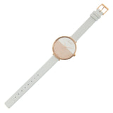 Calvin Klein Rise White Dial White Leather Strap Watch for Women - K7A236LH Authentic Buy Shop Now