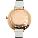 Calvin Klein Rise White Dial White Leather Strap Watch for Women - K7A236LH Authentic Buy Shop Now
