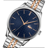Lacoste Vienna Blue Dial Two Tone Steel Strap Watch for Men - 2011048 Authentic Buy Shop Now