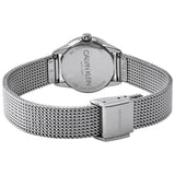 Calvin Klein Minimal Grey Dial Silver Mesh Bracelet Watch for Women - K3M2312X Authentic Buy Shop Now