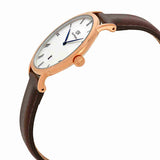 Daniel Wellington Dapper York White Dial Brown Leather Strap Watch For Men - DW00100085 Authentic Buy Shop Now