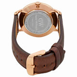 Daniel Wellington Dapper York White Dial Brown Leather Strap Watch For Men - DW00100085 Authentic Buy Shop Now