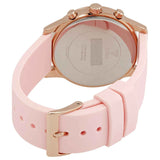 Guess Solar Rose Gold Dial Pink Rubber Strap Watch For Women - W1135L2 Authentic Buy Shop Now
