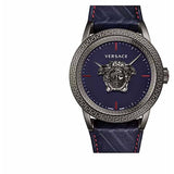 Versace Palazzo Empire Blue Dial Blue Leather Strap Watch for Men - VERD00118 Authentic Buy Shop Now