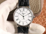 Longines Presence 38.5mm Automatic White Dial Black Leather Strap Watch for Men - L4.921.4.11.2 Authentic Buy Shop Now