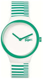 Lacoste Goa White Dial Two Tone Silicon Strap Watch for Kids - 2020117 Authentic Buy Shop Now