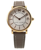 Marc Jacobs Roxy White Dial Light Brown Leather Strap Watch for Women - MJ1538 Authentic Buy Shop Now
