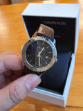 Calvin Klein Steady Black Dial Black Leather Strap Watch for Women - K7Q211C1 Authentic Buy Shop Now