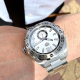 Tag Heuer Formula 1 Calibre 6 Automatic White Dial Silver Steel Strap Watch for Men - WAZ2013.BA0842 Authentic Buy Shop Now