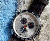 Tissot T Sport PRS 516 Chronograph Silver Dial Brown Leather Strap Watch for Men - T131.617.16.032.00 Authentic Buy Shop Now