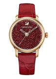 Swarovski Crystalline Hours Red Crystal Dial Red Leather Strap Watch for Women - 5295380 Authentic Buy Shop Now
