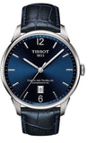 Tissot Chemin Des Tourelles Powermatic 80 Blue Dial Blue Leather Strap Watch for Men - T099.407.16.047.00 Authentic Buy Shop Now