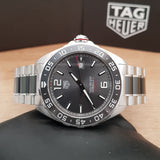 Tag Heuer Formula 1 Calibre 5 Chronograph Anthracite Dial Silver Steel Strap Watch for Men - WAZ2011.BA0842 Authentic Buy Shop Now