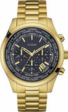 Guess Multifunction Black Dial Gold Steel Strap Watch for Men - W0602G1 Authentic Buy Shop Now