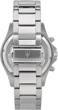 Maserati SFIDA Chronograph Black Dial Silver Steel Strap Watch For Men - R8873640004 Authentic Buy Shop Now