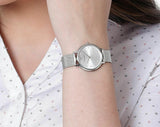 Emporio Armani Kappa Silver Dial Silver Mesh Bracelet Watch For Women - AR11128 Authentic Buy Shop Now