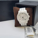 Michael Kors Runway White Ceramic Dial White Steel Strap Watch for Women - MK5161 Authentic Buy Shop Now