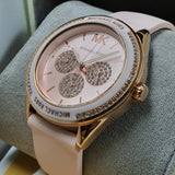 Michael Kors Quartz Pink Dial Pink Silicone Strap Watch For Women - MK6946 Authentic Buy Shop Now