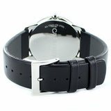 Calvin Klein Minimalist White Dial Black Leather Strap Watch for Men - K3M211C6 Authentic Buy Shop Now