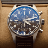 IWC Pilot's Watch Chronograph Edition Brown Dial Brown Leather Strap Watch for Men - IW377713 Authentic Buy Shop Now