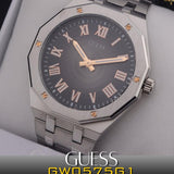 Guess Asset Quartz Black Dial Silver Steel Strap Watch For Men - GW0575G1 Authentic Buy Shop Now