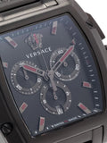 Versace Dominus Chronograph Quartz Black Dial Black Steel Strap Watch For Men - VE6H00623 Authentic Buy Shop Now