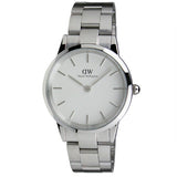 Daniel Wellington Iconic Link White Dial Silver Steel Strap Watch for Women - DW00100203 Authentic Buy Shop Now