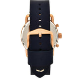 Fossil The Commuter Blue Dial Blue Leather Strap Watch for Men - FS5404 Authentic Buy Shop Now