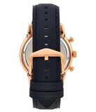 Fossil Townsman Chronograph Blue Dial Blue Leather Strap Watch for Men - FS5436 Authentic Buy Shop Now