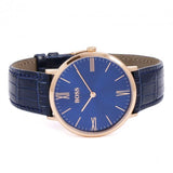 Hugo Boss Jackson Blue Dial Black Leather Strap Watch for Men - 1513371 Authentic Buy Shop Now