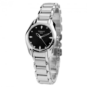 Tissot T Wave Black Dial Two Tone Steel Strap Watch For Women - T023.210.11.056.00 Authentic Buy Shop Now