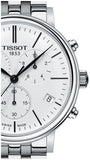 Tissot Carson Premium White Dial Silver Steel Strap Watch For Men - T122.417.11.011.00 Authentic Buy Shop Now